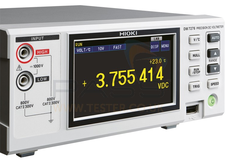 Hioki Launches Two DC Voltmeters DM7275 and DM7276